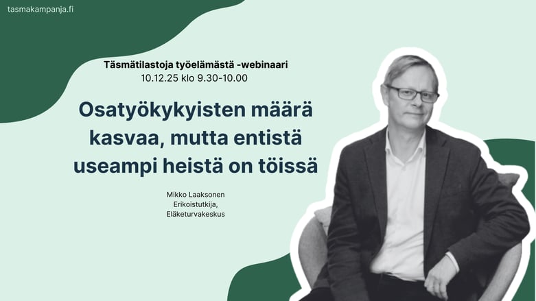 Mikko Laaksonen, Erikoistutkija Eläketurvakeskus